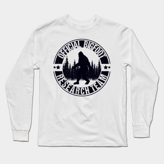 Bigfoot Research Team Long Sleeve T-Shirt by Tesszero